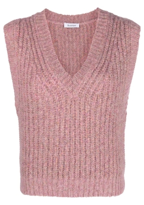 Rodebjer chunky-knit sleeveless vest - Pink