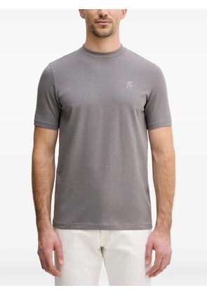 Karl Lagerfeld logo-embroidered T-shirt - Grey