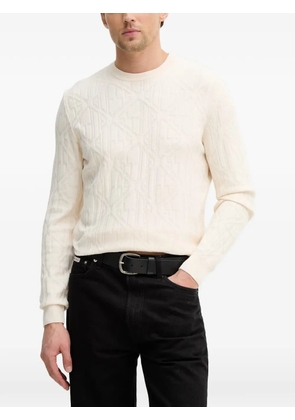 GUESS USA geometric-knit sweater - Neutrals
