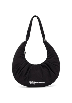 Karl Lagerfeld Jeans ruched tote bag - Black