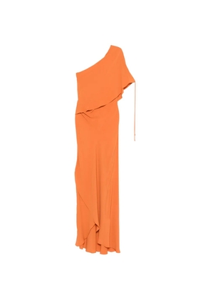 Semicouture one-shoulder maxi dress - Orange