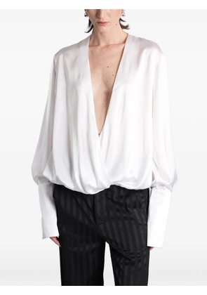 BATAKOVIC Belgrade draped blouse - White