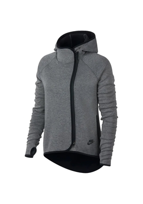 Nike curved-hem zip-up hoodie - Grey