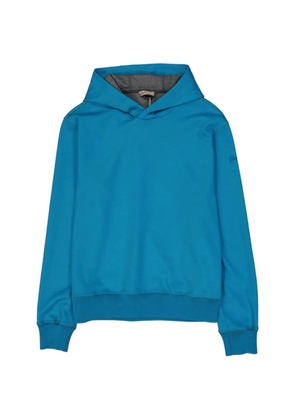 Herno logo-detail hoodie - Blue