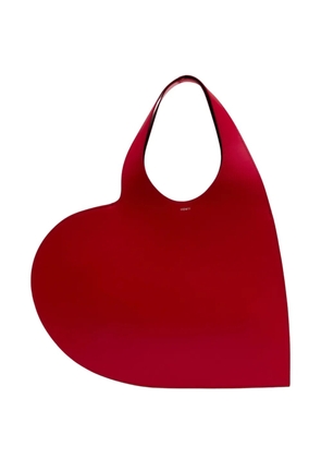 Coperni double heart tote bag - Red