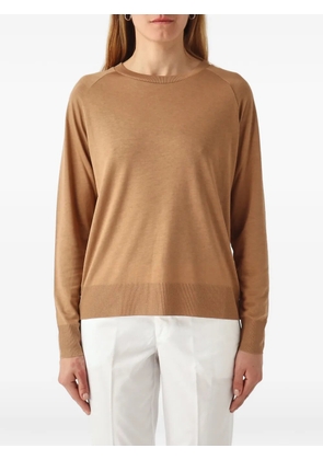 Herno raglan-sleeve button-slit t-shirt - Neutrals