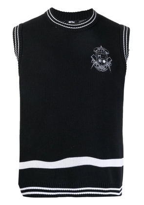 MSFTSrep intarsia-knit logo vest - 99 BLACK