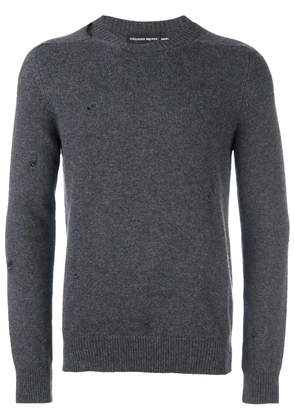 Alexander McQueen distressed jumper - Grey