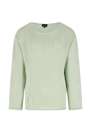 Giorgio Armani crew-neck sweater - Green