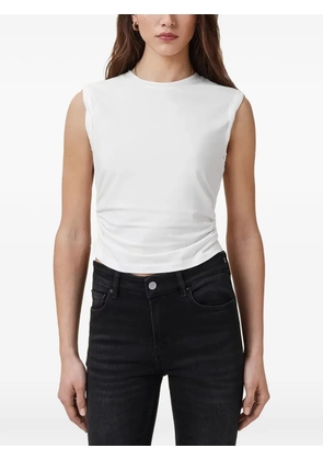 AllSaints West gathered tank top - White