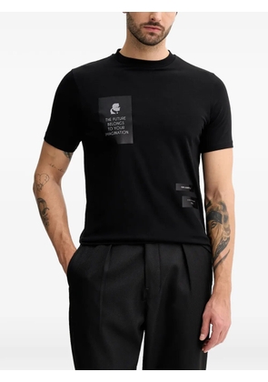 Karl Lagerfeld slogan-print T-shirt - Black