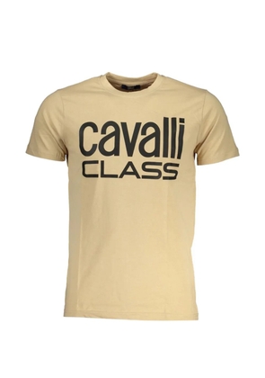 Cavalli Class logo-print crew-neck t-shirt - Neutrals