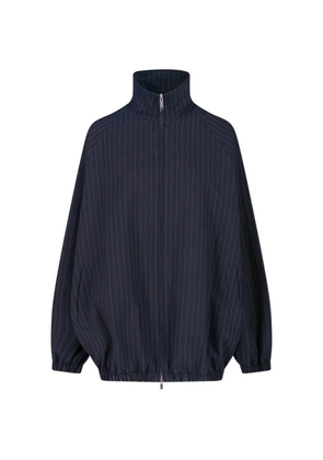 The Frankie Shop Baxter stripe-pattern bomber jacket - Blue