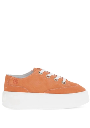 Maison Margiela platform lace-up sneakers - Orange