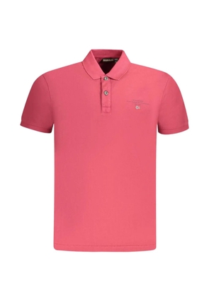 Napapijri logo-embroidered polo shirt - Pink