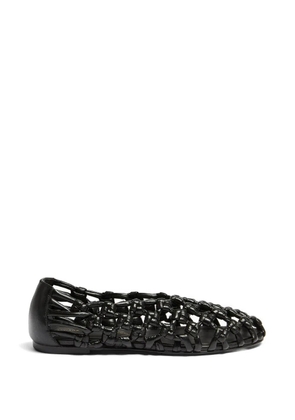 Liviana Conti Olimpia woven leather ballet flats - Black