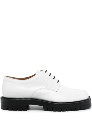 Maison Margiela Tabi leather Derby shoes - White