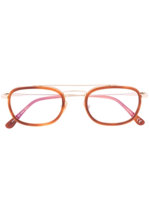 TOM FORD Eyewear oval-frame glasses - Brown