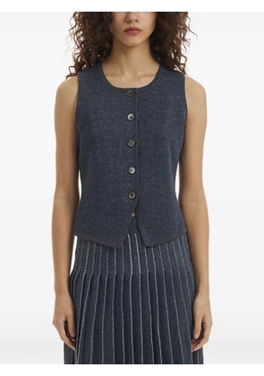 Crush Collection button vest - Blue
