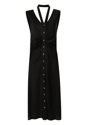 PINKO ruched-detail midi dress - Black