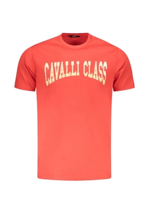 Cavalli Class logo-print T-shirt - Orange