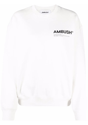 AMBUSH logo-print sweatshirt - White