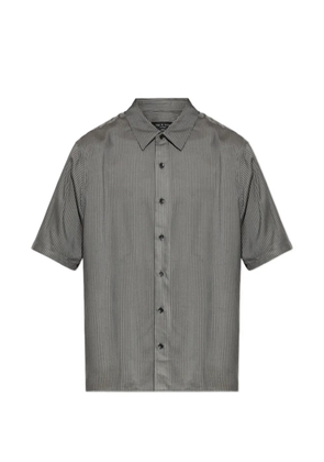 rag & bone vertical-stripe short-sleeve shirt - Grey