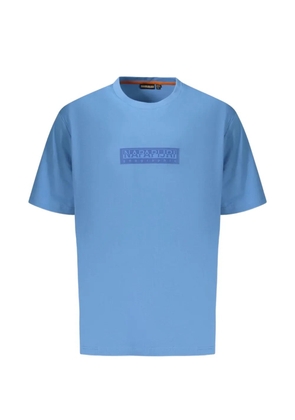 Napapijri logo-print T-shirt - Blue
