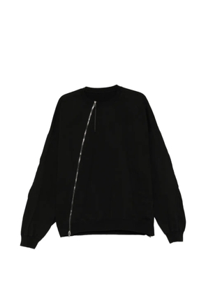 The Viridi-Anne sweat zip-up cardigan - Black