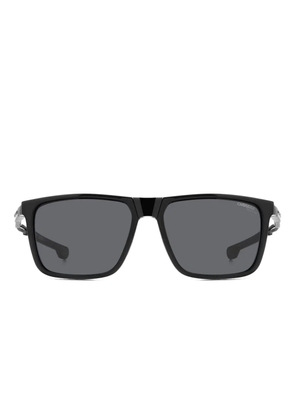 Carrera square-frame clip-on sunglasses - Black