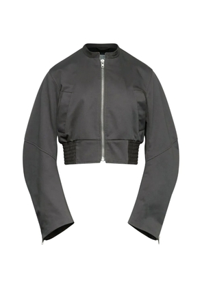 MM6 Maison Margiela quilted cropped bomber jacket - Grey