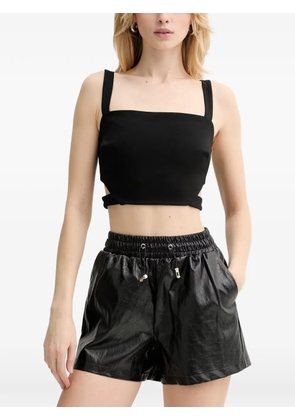 GUESS USA Koryn cut-out crop top - Black