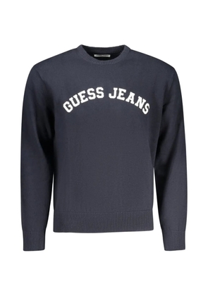 GUESS USA logo-print cotton sweater - Blue