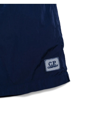 C.P. Company logo-patch swim shorts - Blue