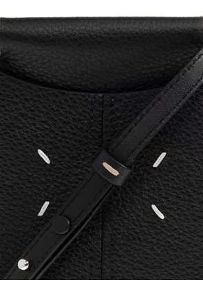 Maison Margiela four-stitch pebbled leather crossbody bag - Black