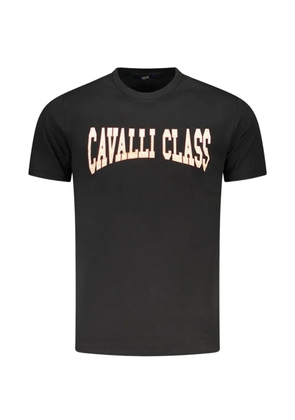 Cavalli Class logo-print T-shirt - Black