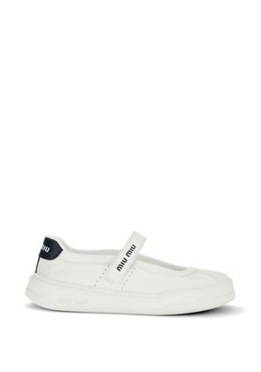 Miu Miu mary jane ballet flats - White