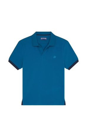 Vilebrequin embroidered-logo polo shirt - Blue