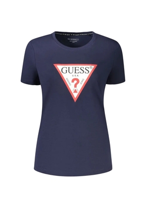 GUESS USA logo-detail short-sleeve T-shirt - Blue