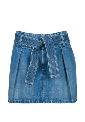 Givenchy pleated belted mini skirt - Blue