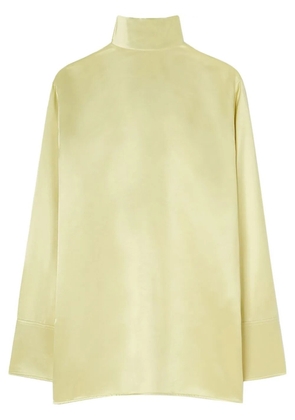 Jil Sander roll-neck satin blouse - Green