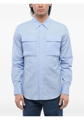 Alexander McQueen Military pocket cotton shirt - Blue