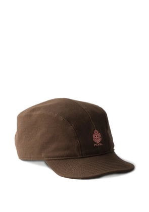Prada old piqué baseball cap - Brown