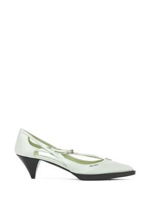 Prada cut-out heeled pumps - Green