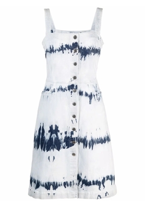 Stella McCartney tie-dye cotton dress - Blue