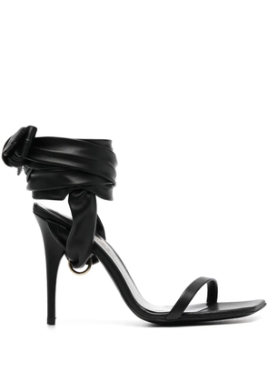 Bruno Frisoni ankle strap 110mm leather sandals - Black