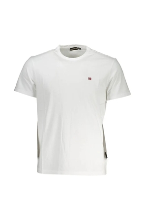 Napapijri logo-embroidered T-shirt - White