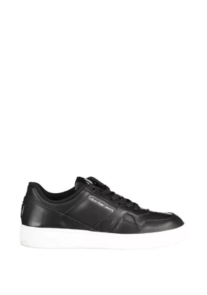 Calvin Klein logo-print lace-up sneakers - Black