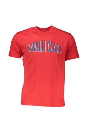 Cavalli Class logo-print T-shirt - Red