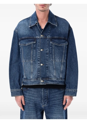Studio Nicholson faded-effect denim jacket - Blue